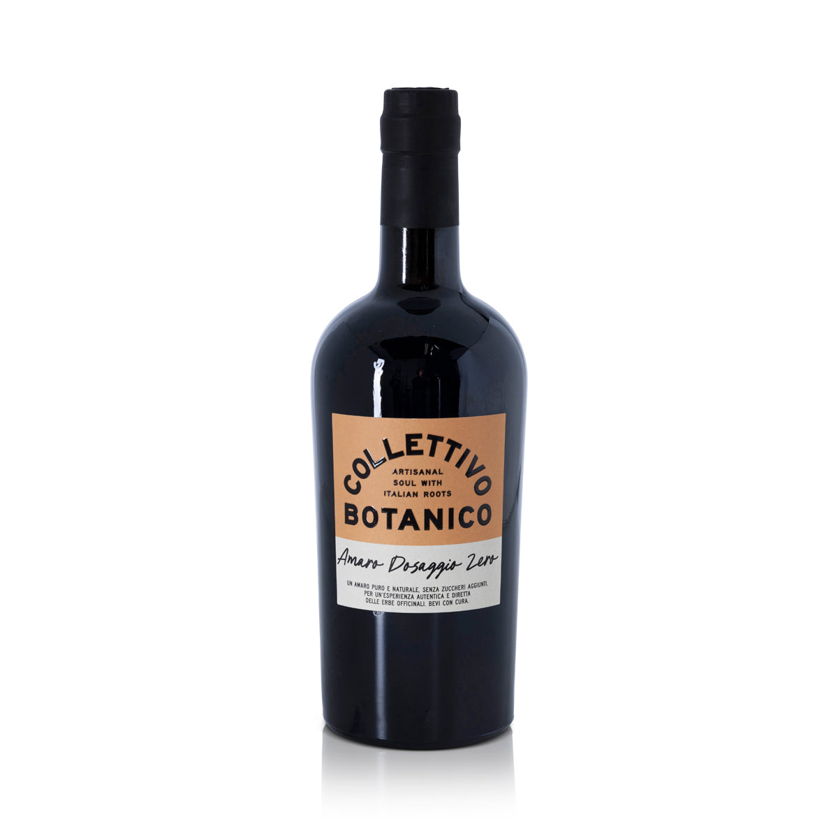 Alt="Amaro naturale Collettivo Botanico prodotto con erbe locali e totale assenza di zuccheri