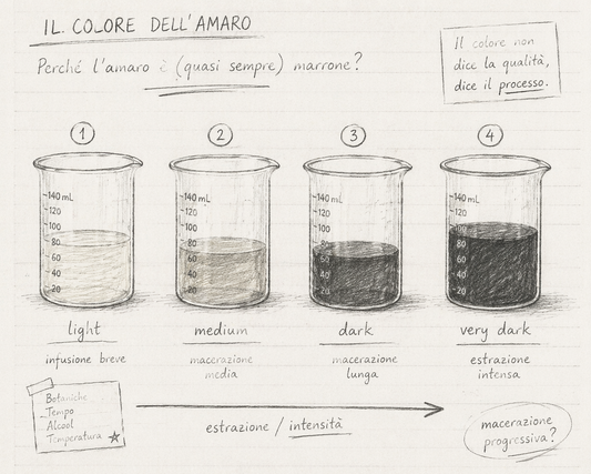 Coloranti negli amari: come riconoscere il caramello “buono” da quello industriale.